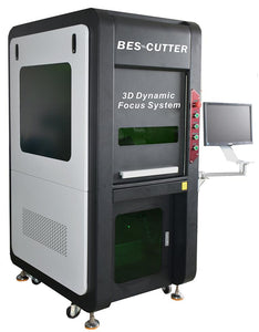 Fiber Galvo Laser Marker Enclosed Cabinet 3D Dynamic Focus 100W - BesCutter Canada